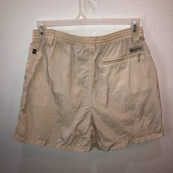 Columbia Womens Large Tan Beige Fishing Cargo Pockets Outdoor Shorts Size L - Picture 5 of 7